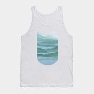 Abstract mountains landscape art Tank Top